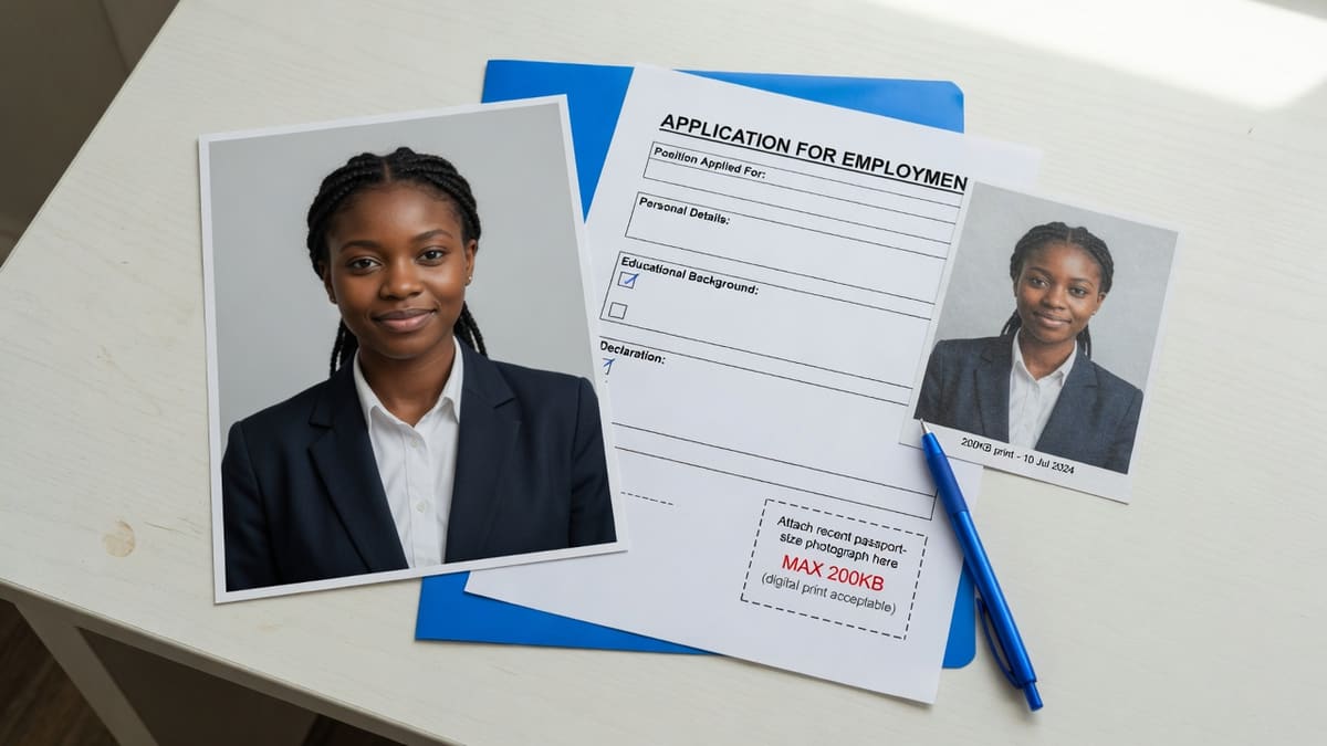 Job and admission photos beside a 200KB ceiling, showing more detail than a 100KB crush