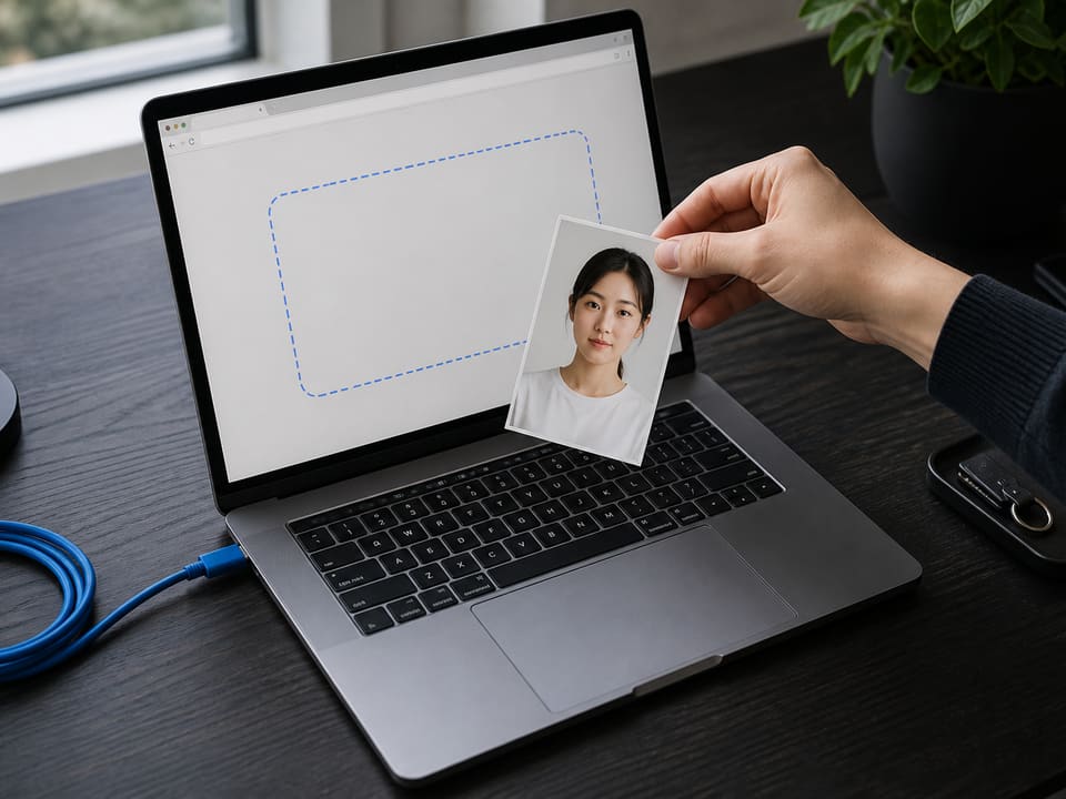 Dropping a phone portrait into the ImageTo100.com compressor in the browser